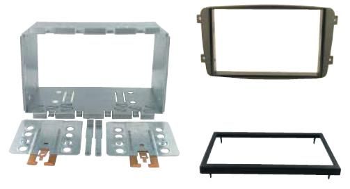 2-DIN frame Mercedes C-class CLK 00-05 Vito 03-15 zwart