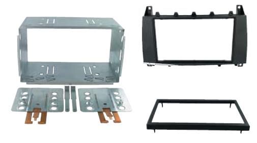 2-DIN frame Mercedes C-class Vito 04-07 zwart