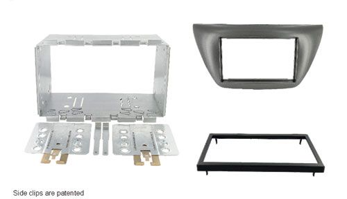 2-DIN frame Mitsubishi Lancer 04-08 zwart