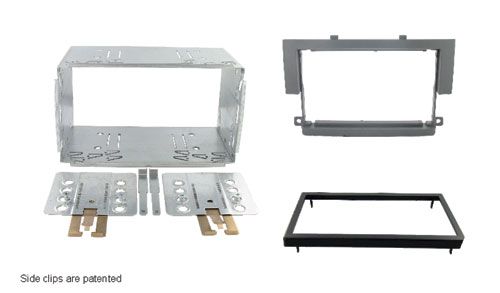 2-DIN frame Mitsubishi Colt 05-08 grijs