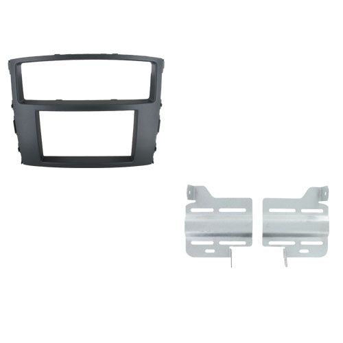2-DIN frame Mitsubishi Pajero 07-19 antraciet
