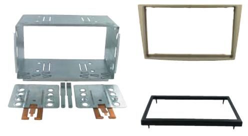 2-DIN frame Opel Astra 04-10 met metaal antraciet