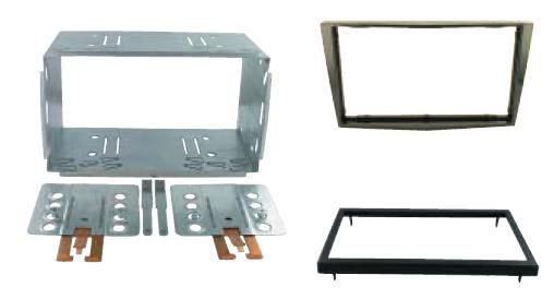 2-DIN frame Opel Corsa 06-14 met metaal piano zwart