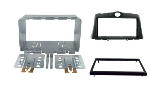 2-DIN frame Toyota Yaris 03-06 met metaal zwart