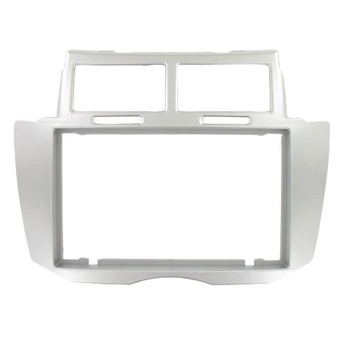 2-DIN frame Toyota Yaris 09- zilverkleurig