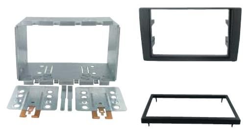 2-DIN frame Audi A4 02-06 zwart
