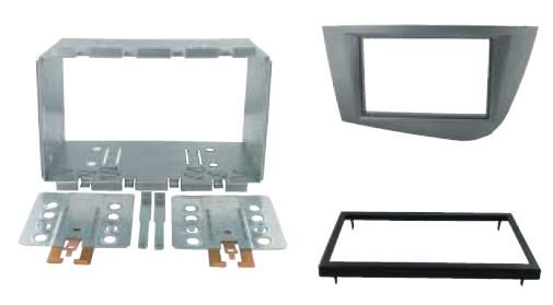 2-DIN frame Seat Leon 05-12 metaal antraciet