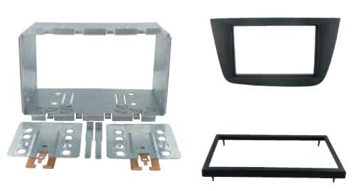 2-DIN frame Seat Altea 04-14 Toledo 05-12 metaal zwart