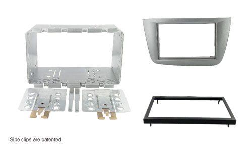 2-DIN frame Seat Altea 04-14 Toledo 05-12 metaal grijs