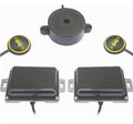 Dode hoek detectie 2 sensoren / 2 Leds /1 buzzer