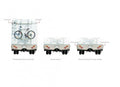 <br />Motorhome rear parking sensor kit 6 flat capsule/buzzer