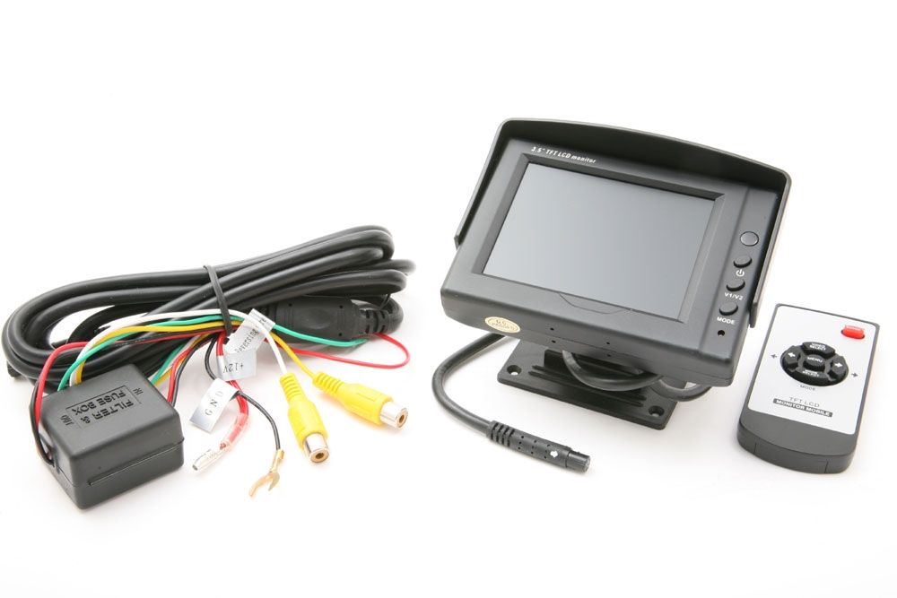 m-use opbouw monitor 3.5 screen 2x AV 12V incl sp RC
