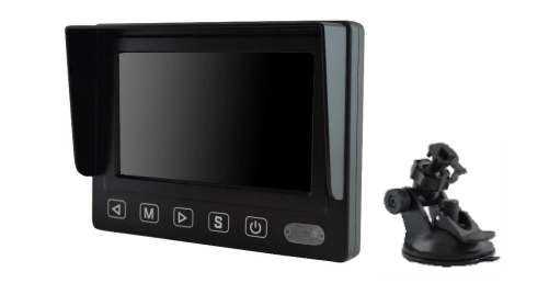 m-use opbouw monitor 4.3 AHD 3x AV 12/24V 4-pin