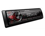 Pioneer MVH-330DAB Receiver 1DIN USB/BT/DAB+ rood