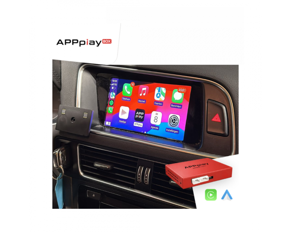APPplay BOX_Audi A4/A5/Q5 MMI 3G CARplay & Android Auto set
