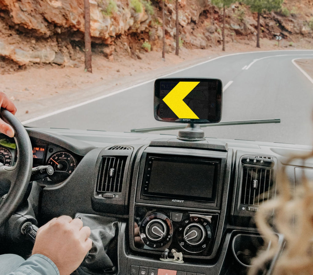 TomTom GO Camper Max in gebruik
