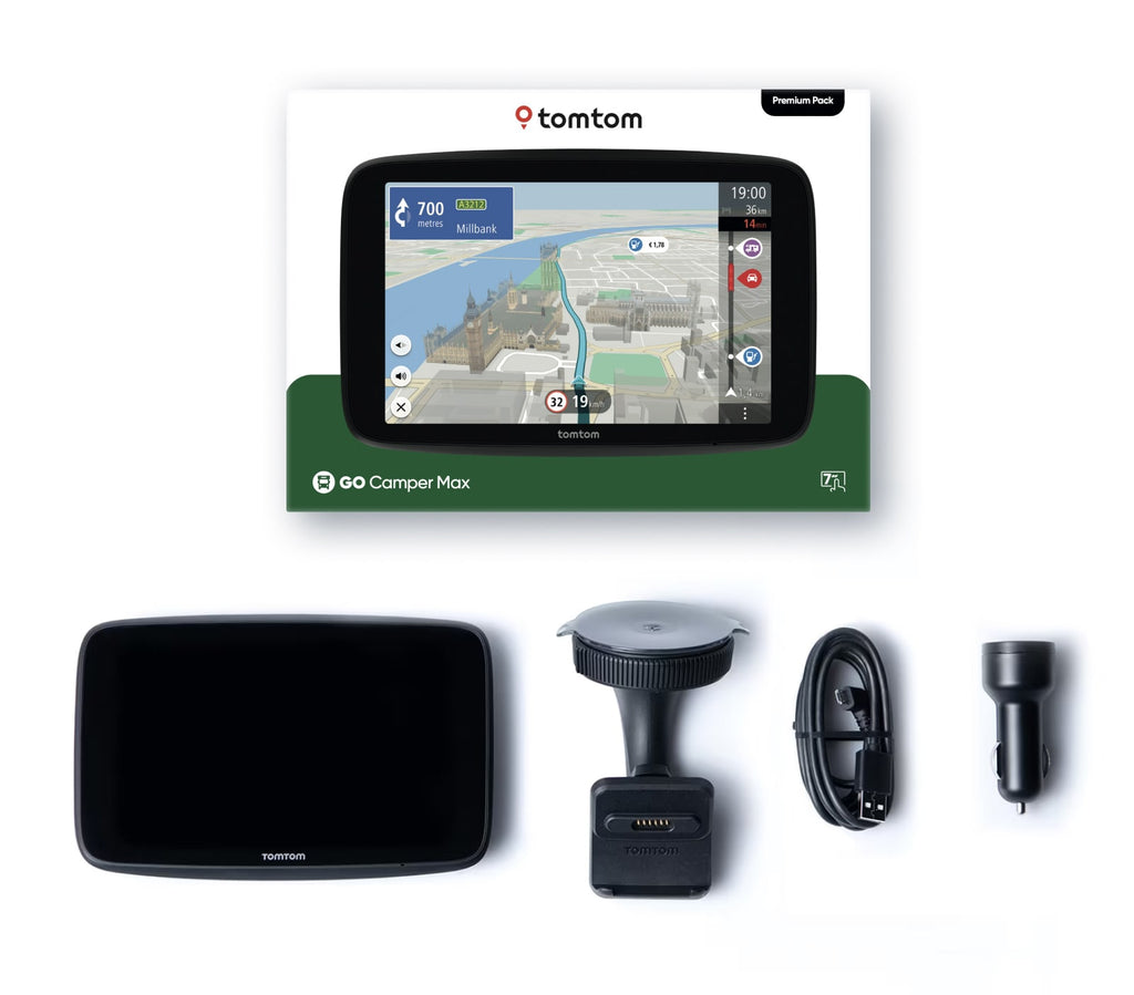 TomTom GO Camper Max verpakking en inhoud