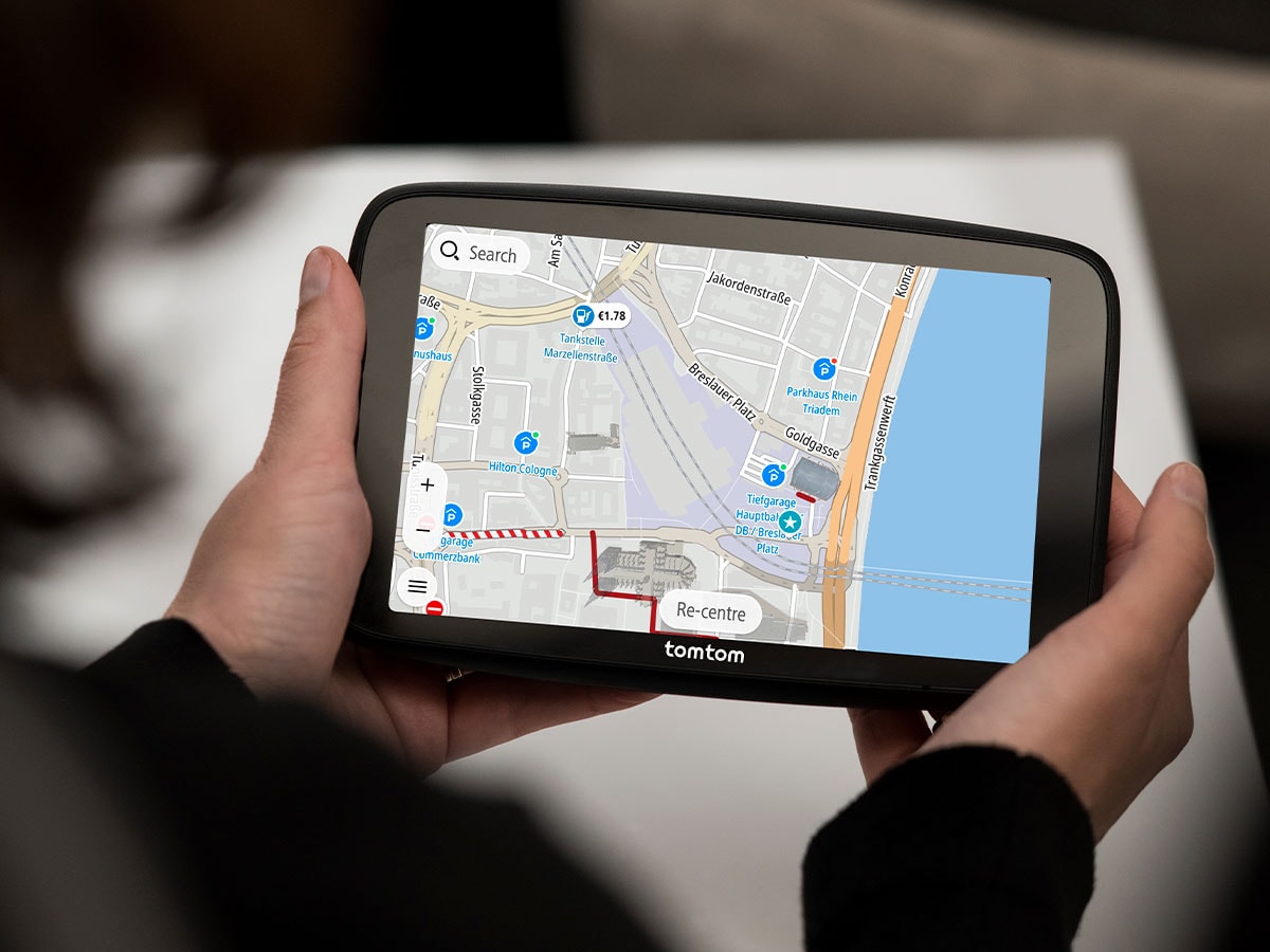 TomTom GO Navigator schermweergave
