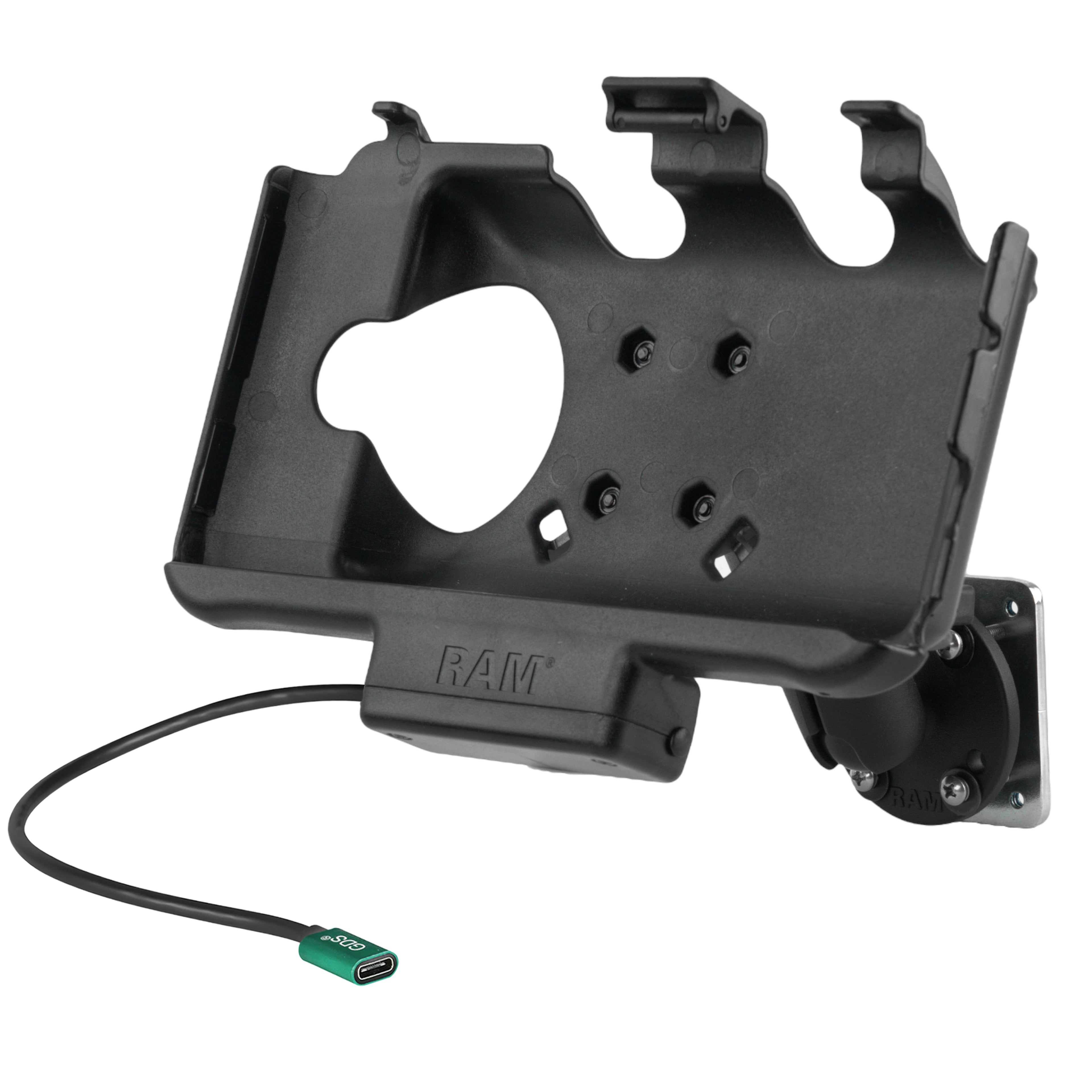 RAM EZ-Roll'r™ USB-C aangedreven houder voor Samsung Tab Active5 & 3 - RAM Mounts RAM-101-225B2-SAM60CP-V7CU afbeelding 2