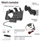 RAM EZ-Roll'r™ USB-C aangedreven houder voor Samsung Tab Active5 & 3 - RAM Mounts RAM-101-225B2-SAM60CP-V7CU afbeelding 3