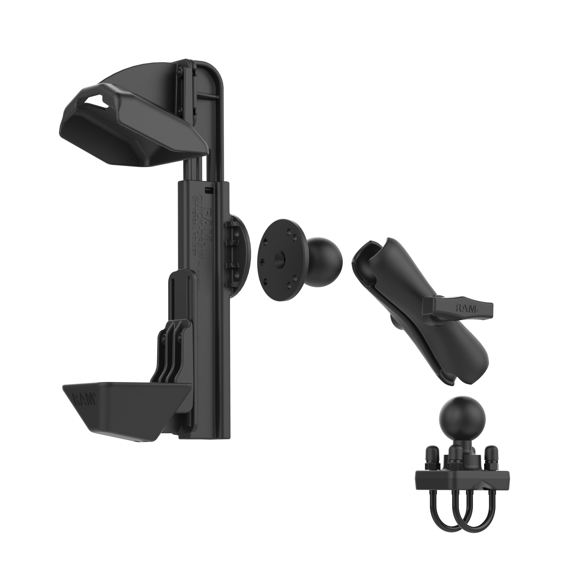 RAM Quick-Draw™ Mount voor Zebra TC8000/8300 met dubbele U-Bolt Base - RAM Mounts RAM-101-235-1-ZE9U afbeelding 4