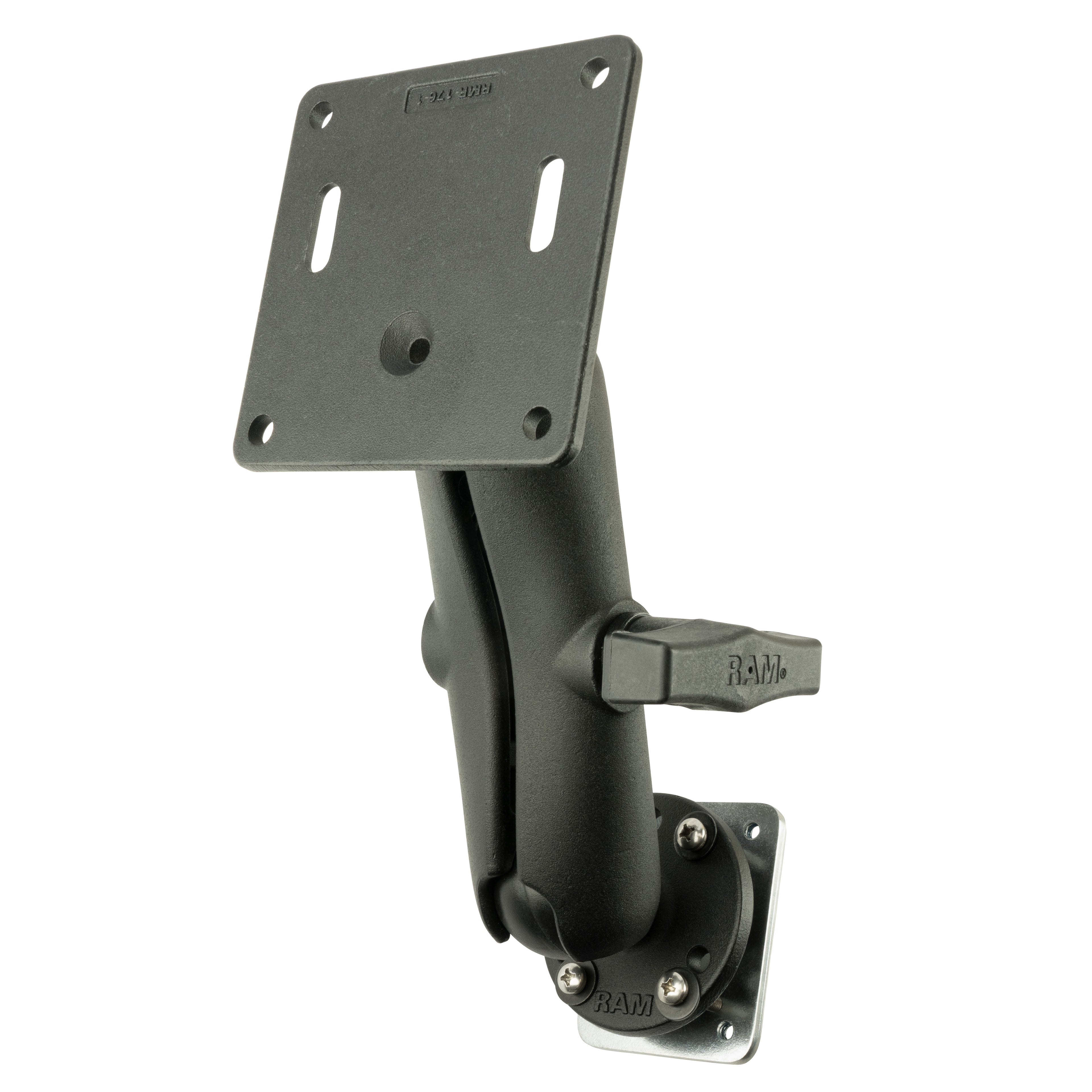 RAM universele steunplaat montage met 75x75mm VESA plaat - RAM Mounts RAM-101-2461-225B2U