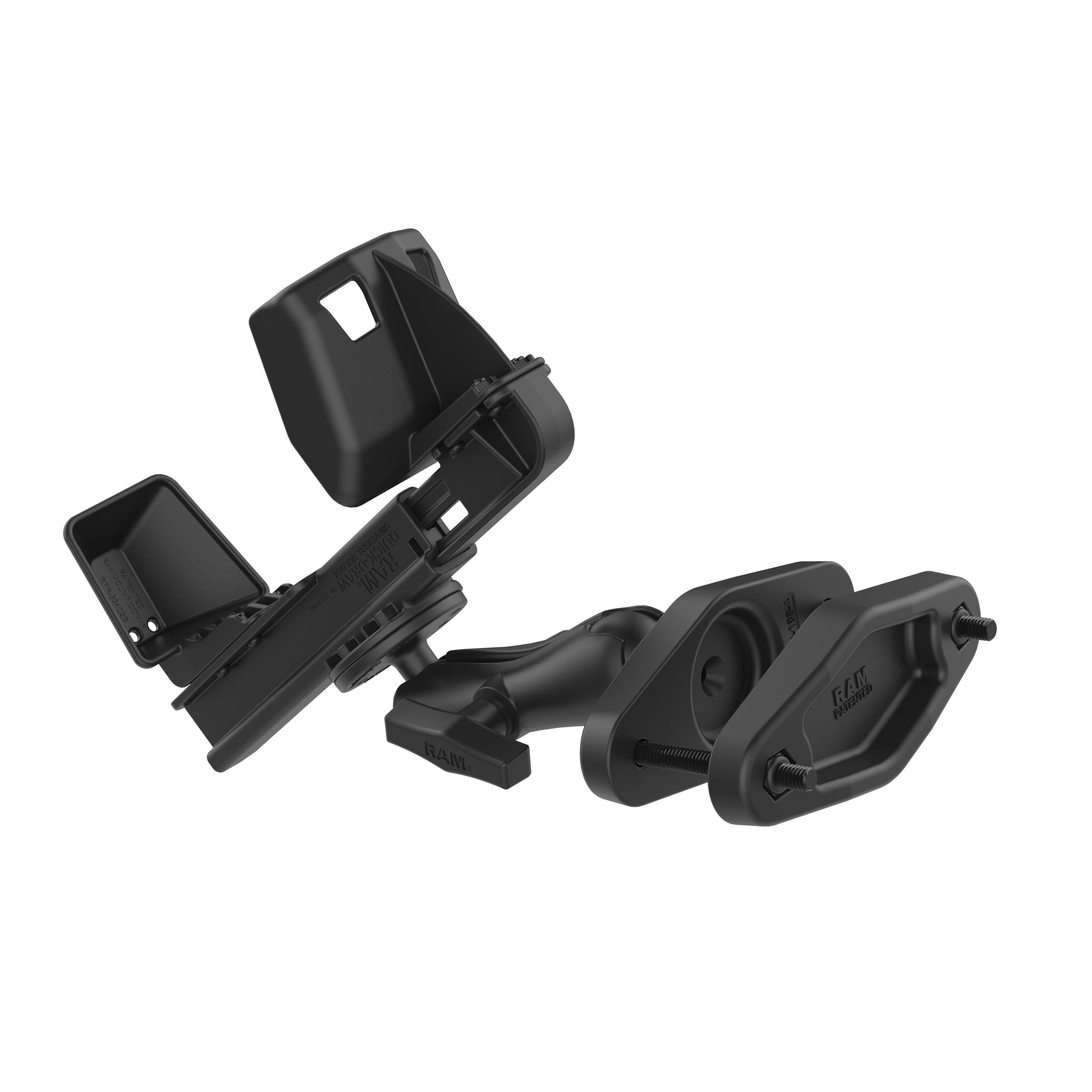 RAM Quick-Draw™ Montage voor Zebra TC8000/8300 met 4" Vierkante Paal Klem - RAM Mounts RAM-101-247-4-ZE9U afbeelding 3