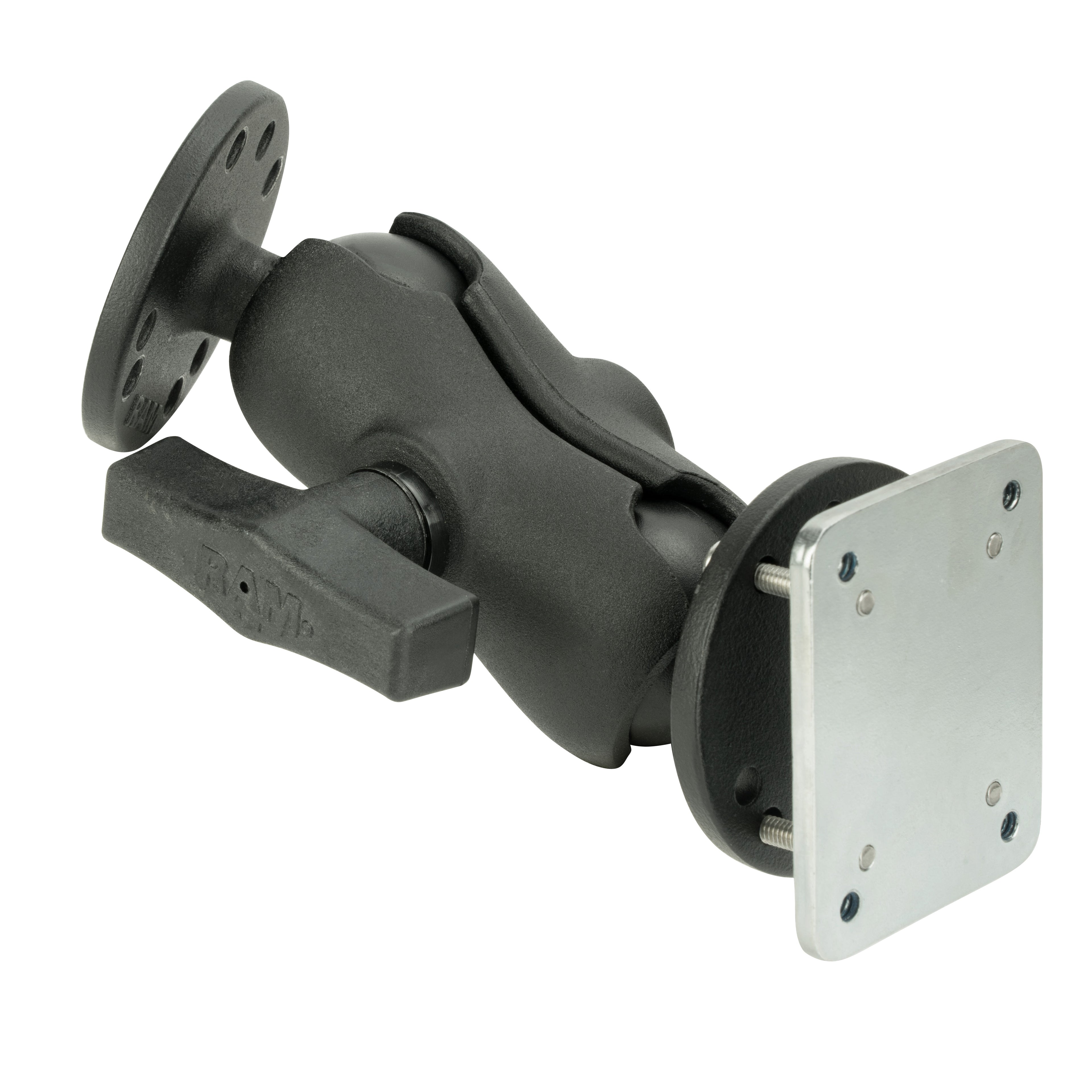 RAM Dashboard Montage Schroefbevestiging met Steunplaat - C Maat Kort - RAM Mounts RAM-101-B-225B2U afbeelding 2