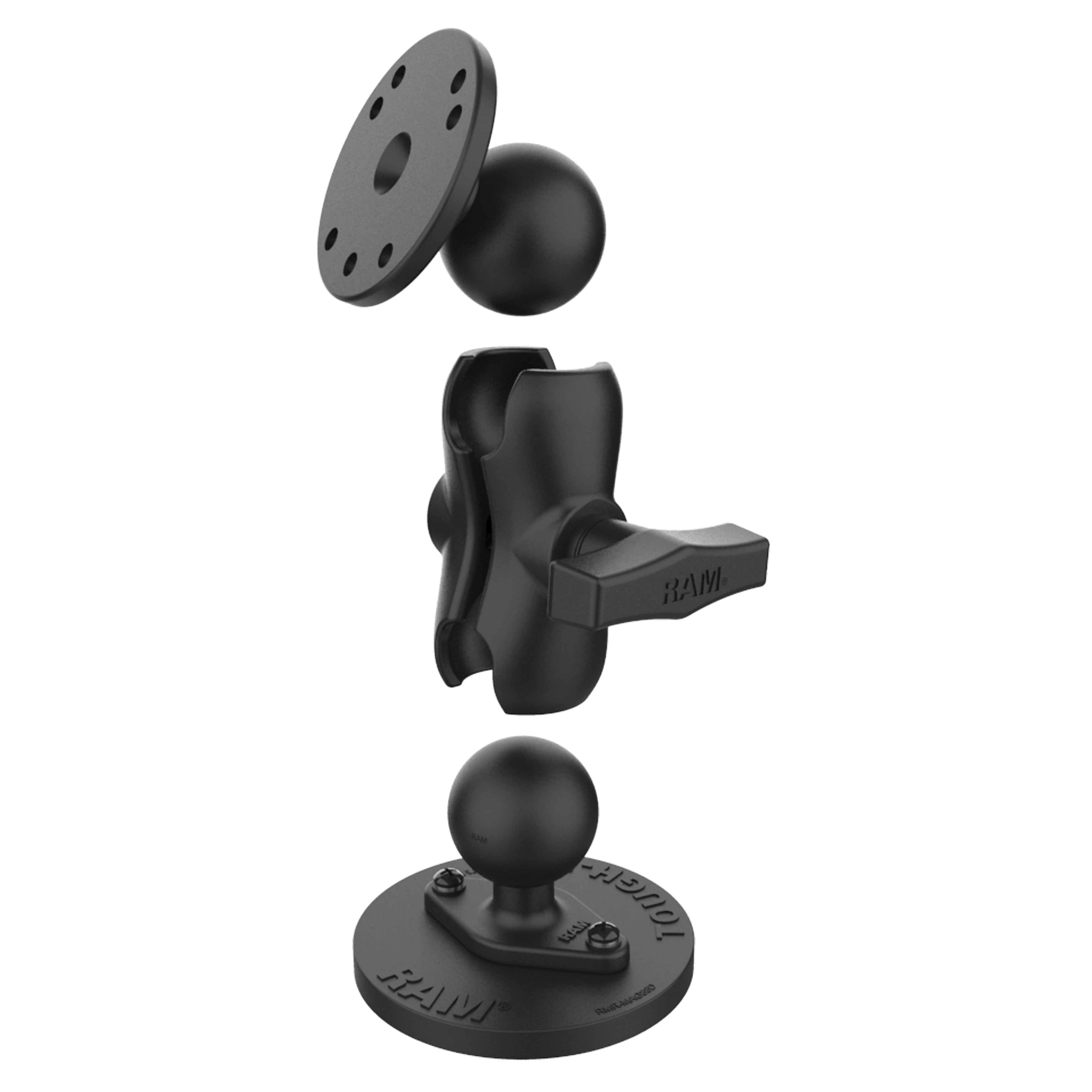 RAM Tough-Mag™ Zware Heavy Duty Magnetische Bevestiging met Ronde Plaat - Kort - RAM Mounts RAM-101-B-MAG88U afbeelding 2