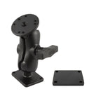 RAM Dubbele Bal Montage - Korte Aluminium Steunplaat - RAM Mounts RAM-101-B-SAE1 afbeelding 1