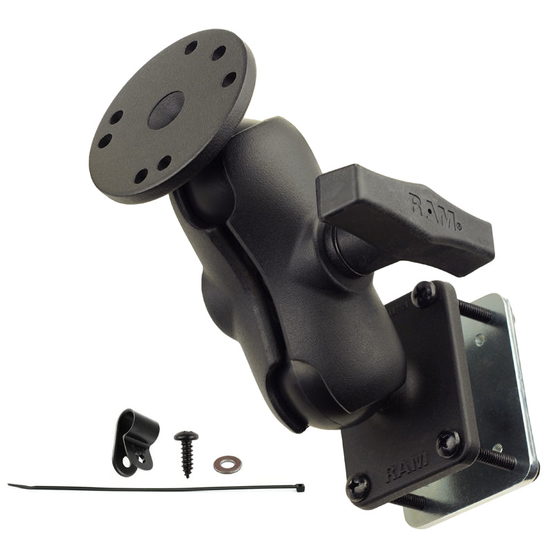 RAM dubbele bal montage met staal onderplaat - RAM Mounts RAM-101-B-SAE1P-2U