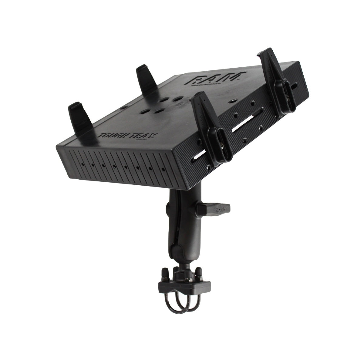 RAM tough tray dubbele balhouder met dubbele u bout rail base - RAM Mounts RAM-101-DAN1U