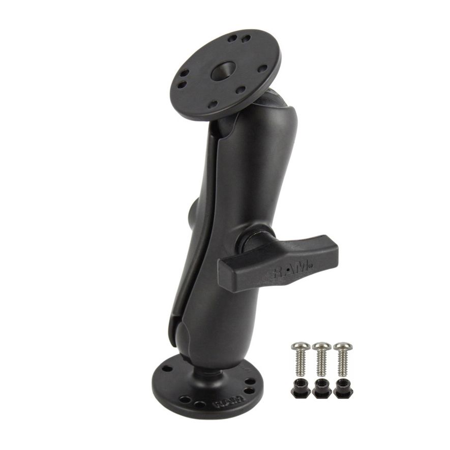 RAM Dubbele Bal Montage met Garmin Visvinder #6-32 Hardware - RAM Mounts RAM-101-G2U afbeelding 1
