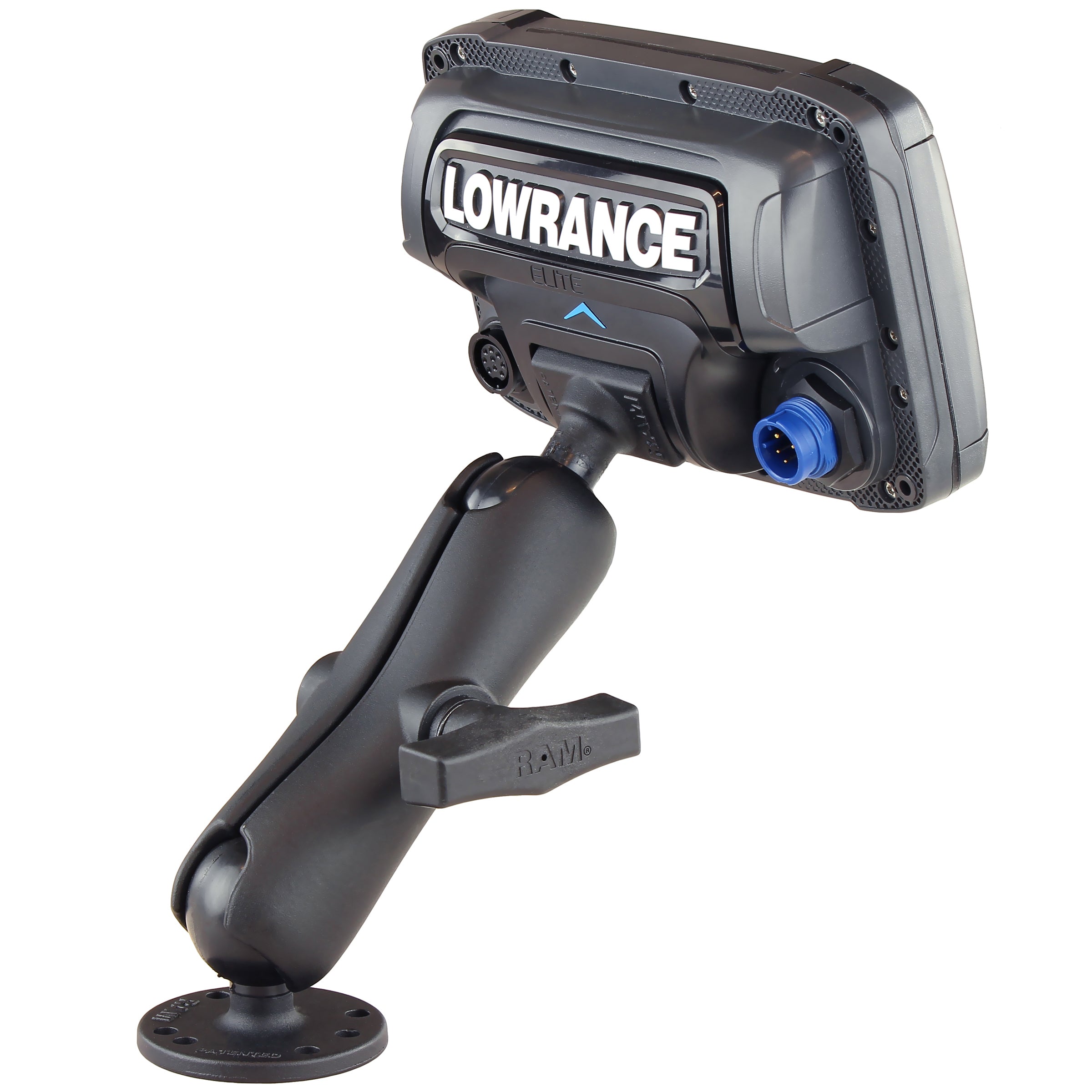 RAM Dubbele Balhouder voor Lowrance Elite-5 & Elite-7 Ti + Meer - RAM Mounts RAM-101-LO11 afbeelding 4