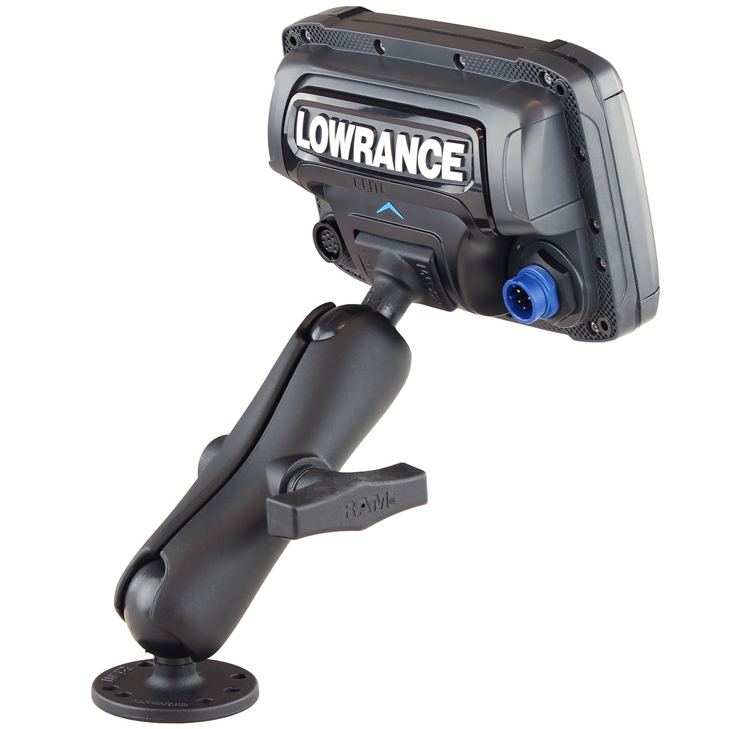 RAM Dubbele Balhouder voor Lowrance Elite-5 & Elite-7 Ti + Meer - RAM Mounts RAM-101-LO11 afbeelding 4