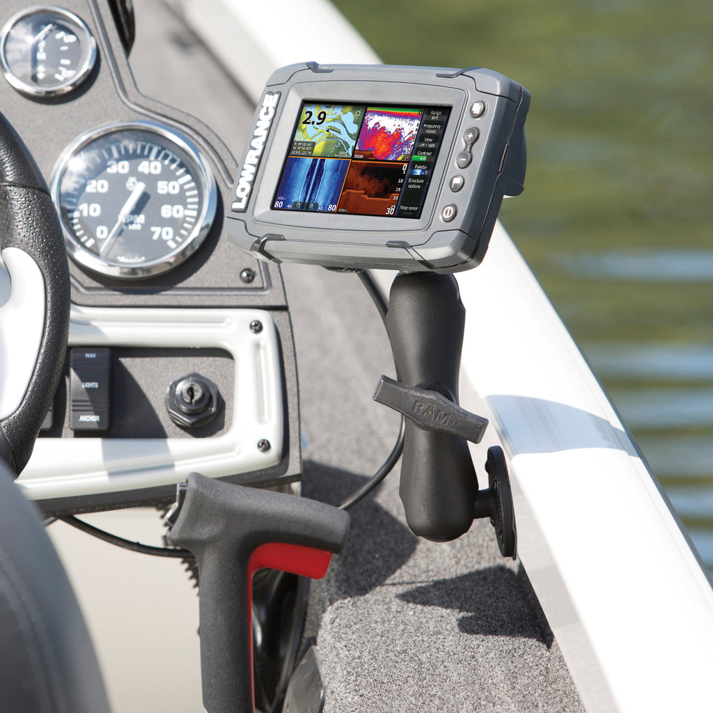 RAM Dubbele Balhouder voor Lowrance Elite-5 & Elite-7 Ti + Meer - RAM Mounts RAM-101-LO11 afbeelding 5