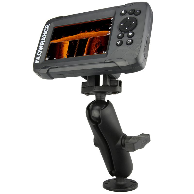 RAM Dubbele Balbevestiging voor Lowrance Eagle 4 & 5, Hook² & Reveal 5 - RAM Mounts RAM-101-LO12 afbeelding 1