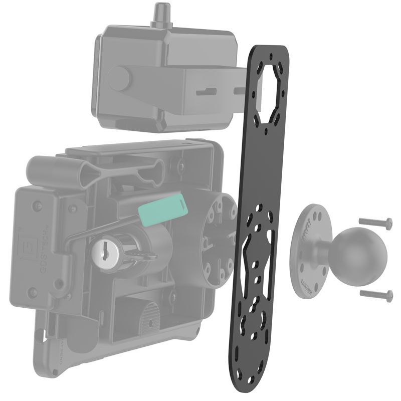 RAM korte bracket adapter voor luidsprekers en microfoons - RAM Mounts RAM-101-MIC1U afbeelding 3