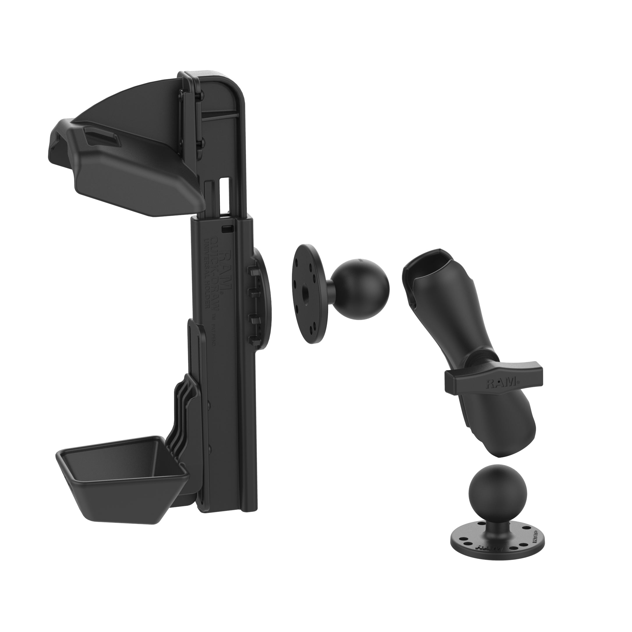 RAM Quick-Draw™ boor-naar-beneden montage voor Zebra TC8000/8300 - RAM Mounts RAM-101-ZE9U afbeelding 4