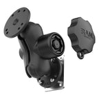 RAM vergrendelbare dashboard bevestiging met achterplaat c maat kort schoefbevestiging - RAM Mounts RAM-101L-B-225B2U