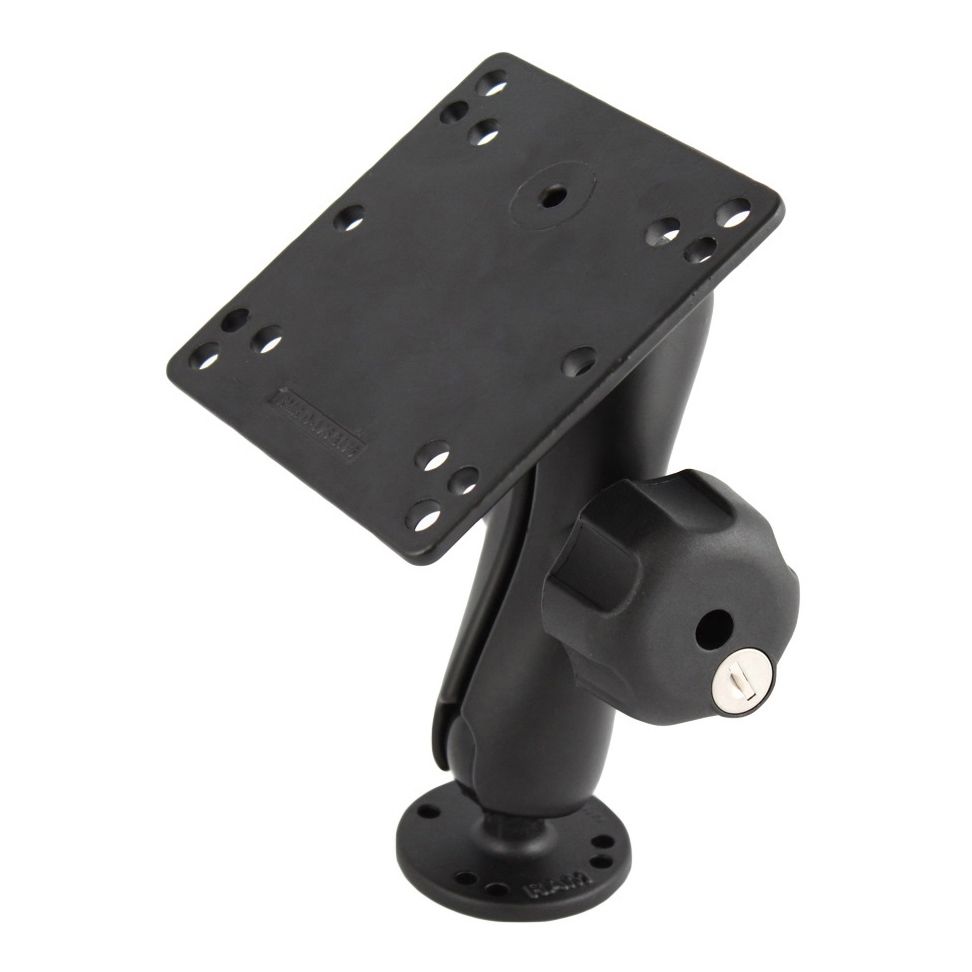 RAM Sleutel Slot Bevestiging met 100x100mm VESA Plaat - Medium - RAM Mounts RAM-101LU-246 afbeelding 1