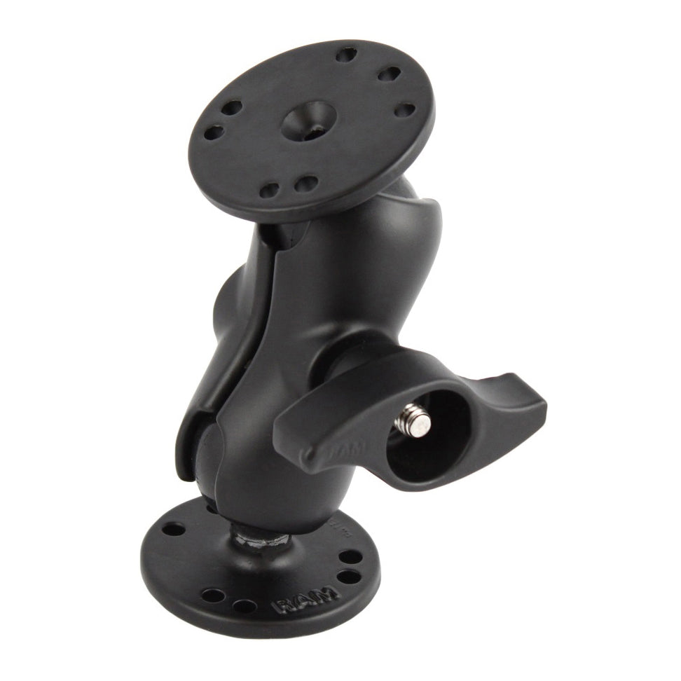 RAM dubbele bal montage met metalen knop c maat kort - RAM Mounts RAM-101MU-B
