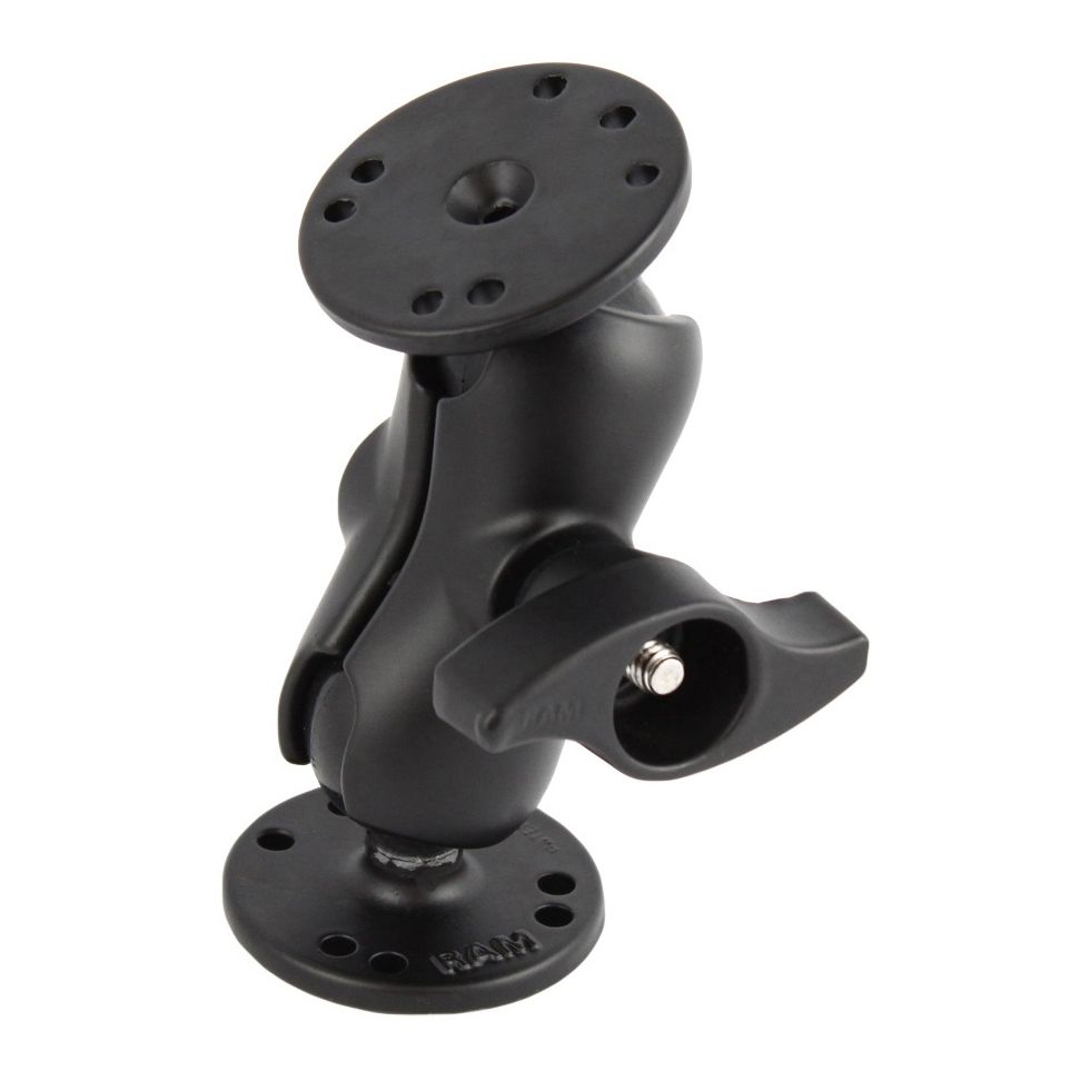 RAM Dubbele Bal Montage met Metalen Knop - C Maat Kort - RAM Mounts RAM-101MU-B afbeelding 1
