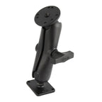 RAM dubbele bal mount met ronde rechthoekige platen medium - RAM Mounts RAM-101U-225