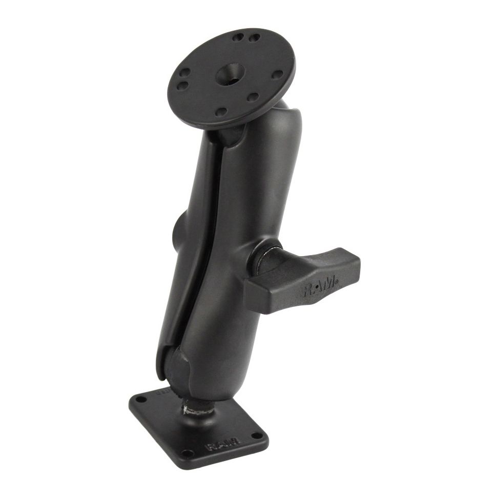 RAM Dubbele Bal Mount met Ronde & Rechthoekige Platen - Medium - RAM Mounts RAM-101U-225 afbeelding 1