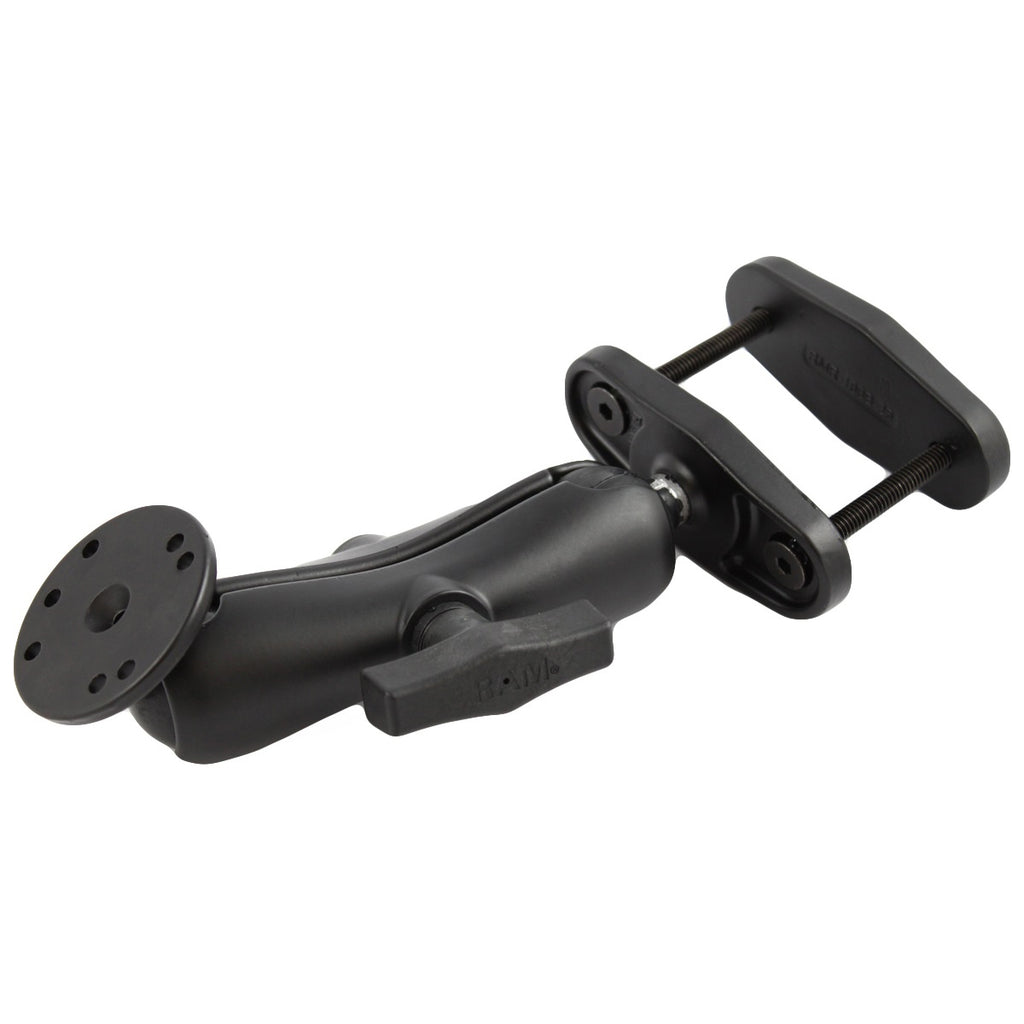 RAM 25 vierkante post klembevestiging met ronde amps plaat medium arm - RAM Mounts RAM-101U-247-25