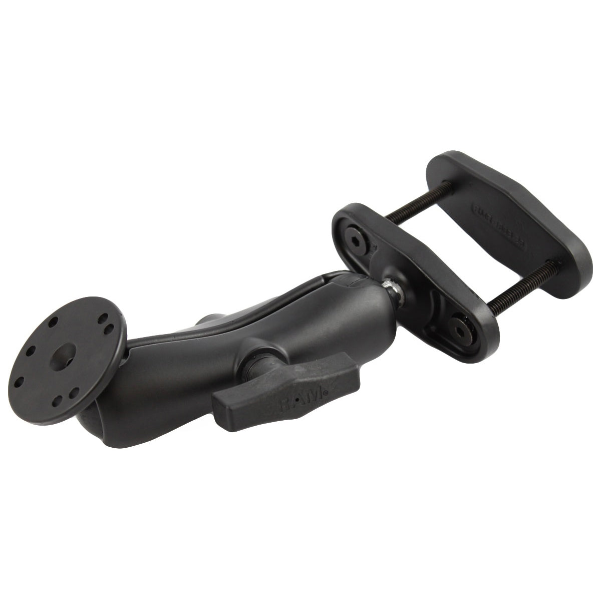 RAM 25 vierkante post klembevestiging met ronde amps plaat medium arm - RAM Mounts RAM-101U-247-25