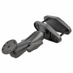 RAM 4 vierkante post klemhouder met ronde amps plaat c maat - RAM Mounts RAM-101U-247-4