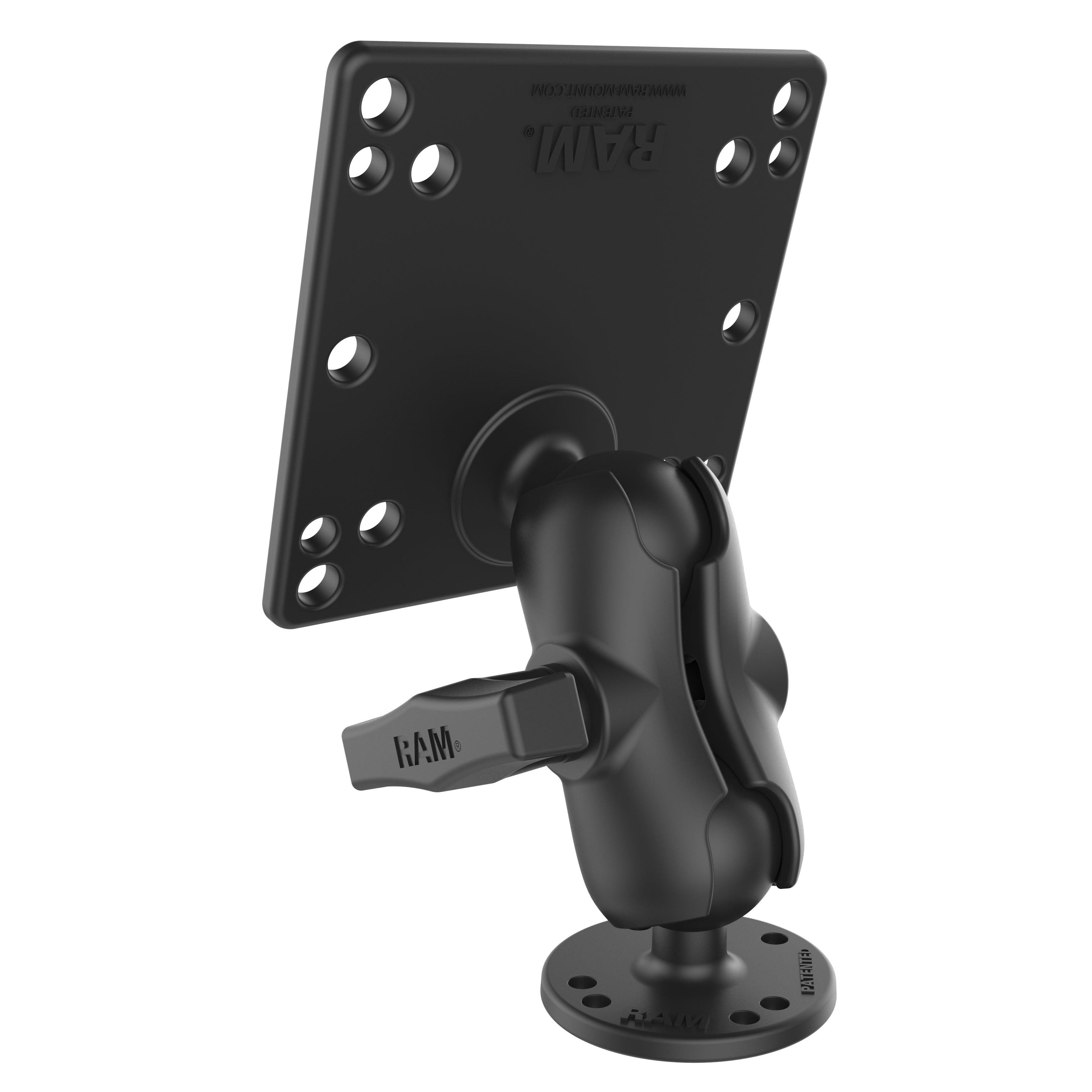 RAM Dubbele Bal Montage met 100x100mm VESA-plaat - C Maat Kort - RAM Mounts RAM-101U-B-246 afbeelding 2