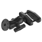 RAM 3" Vierkante Post Klemhouder met Ronde AMPS Plate - Korte Arm - RAM Mounts RAM-101U-B-247-3 afbeelding 1